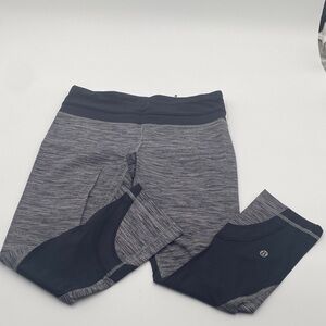 lululemon Run Inspire Crop Hyperstripe Sz 4